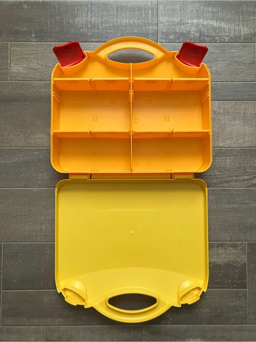 Lego Yellow Carry Case with Red Latches